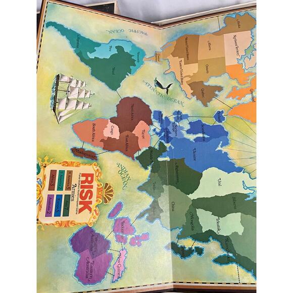 Lot of 6 VTG Board Games Monopoly Trivial Pursuit Risk Tripoley Stratego Anti - Picture 9 of 16